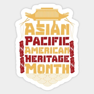 Aapi month gift :Asian Pacific American Heritage Sticker